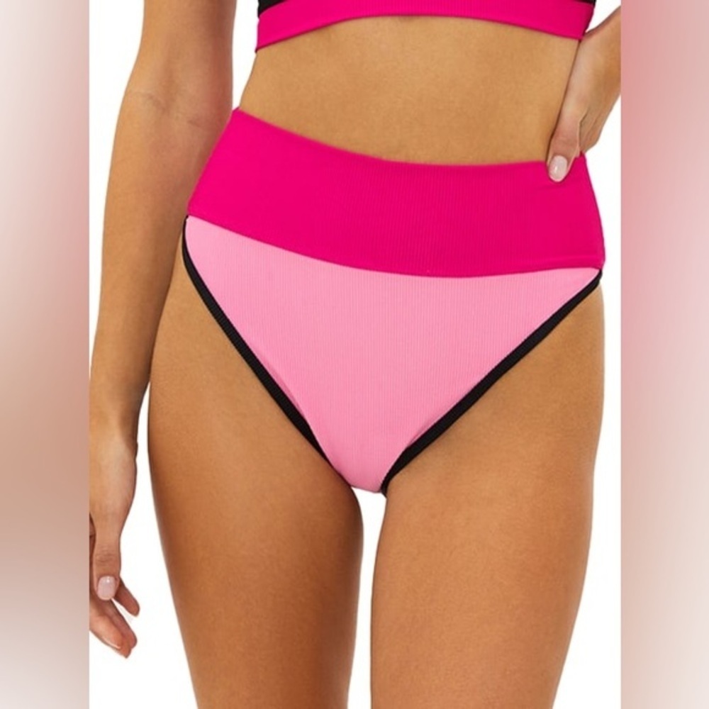 BEACH RIOT EMMY HIGH WAIST BIKINI BOTTOMS L B2831